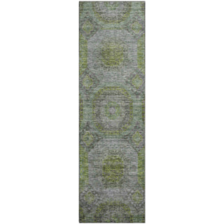 Piper Looms Mayfield Geometric AMF1221 Olive Machine Washable Area Rug Runner Main Image