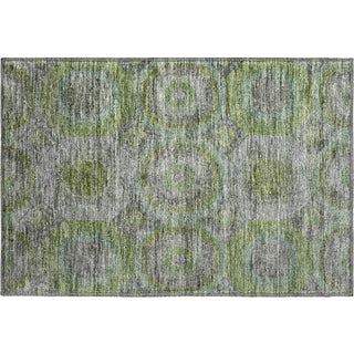 Piper Looms Mayfield Geometric AMF1221 Olive Machine Washable Area Rug Scatter Main Image