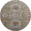 Piper Looms Mayfield Geometric AMF1221 Paprika Machine Washable Area Rug Round Main Image