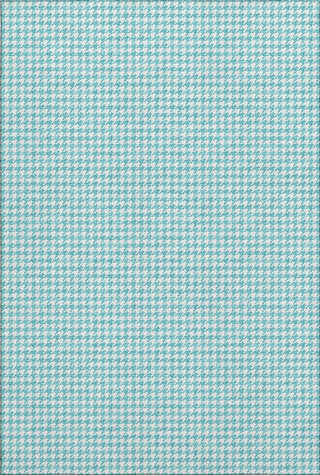 Piper Looms Mayfield Houndstooth AMF137 Aqua Machine Washable Area Rug main image
