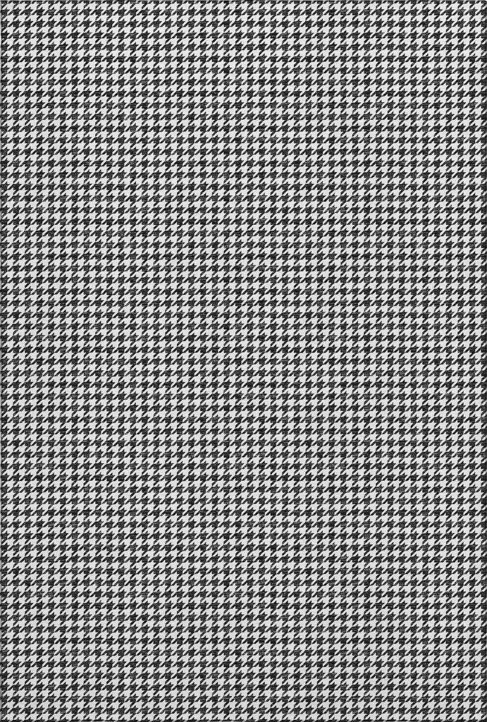 Piper Looms Mayfield Houndstooth AMF137 Black Machine Washable Area Rug main image