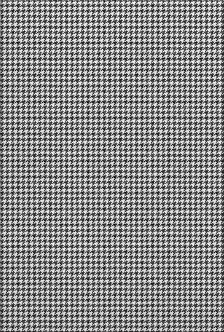 Piper Looms Mayfield Houndstooth AMF137 Black Machine Washable Area Rug main image