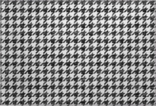 Piper Looms Mayfield Houndstooth AMF137 Black Machine Washable Area Rug Scatter Main Image