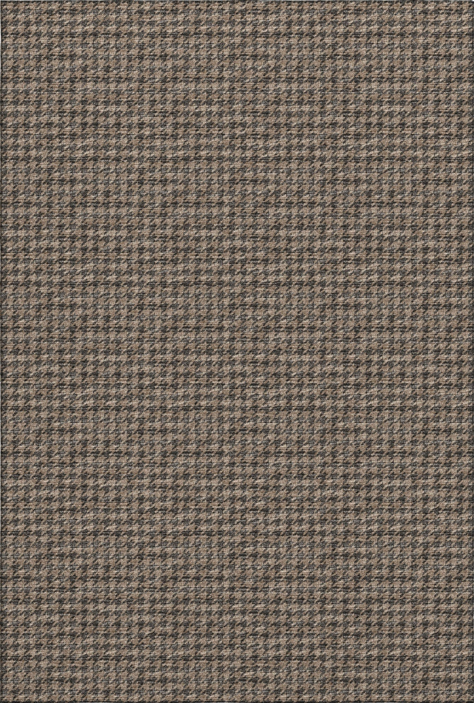 Piper Looms Mayfield Houndstooth AMF137 Chocolate Machine Washable Area Rug main image