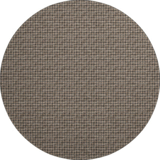Piper Looms Mayfield Houndstooth AMF137 Chocolate Machine Washable Area Rug Round Main Image