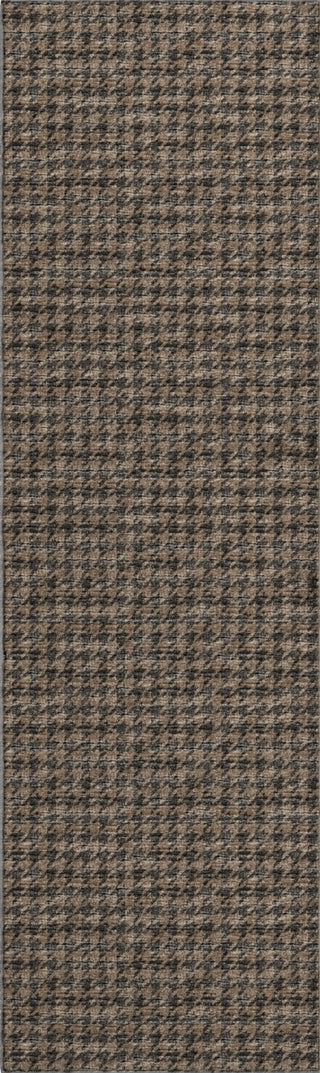 Piper Looms Mayfield Houndstooth AMF137 Chocolate Machine Washable Area Rug Runner Main Image