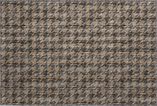Piper Looms Mayfield Houndstooth AMF137 Chocolate Machine Washable Area Rug Scatter Main Image
