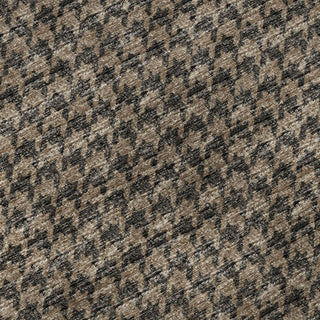 Piper Looms Mayfield Houndstooth AMF137 Chocolate Machine Washable Area Rug Swatch Image