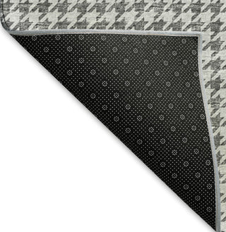 Piper Looms Mayfield Houndstooth AMF137 Gray Machine Washable Area Rug Backing Image