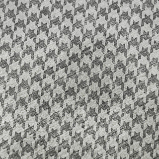 Piper Looms Mayfield Houndstooth AMF137 Gray Machine Washable Area Rug Swatch Image