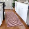 Piper Looms Mayfield Houndstooth AMF137 Red Machine Washable Area Rug Runner Lifestyle Image Feature