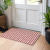 Piper Looms Mayfield Houndstooth AMF137 Red Machine Washable Area Rug Scatter Lifestyle Image Feature