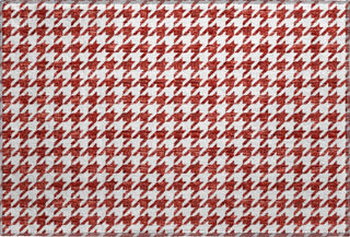 Piper Looms Mayfield Houndstooth AMF137 Red Machine Washable Area Rug Scatter Main Image