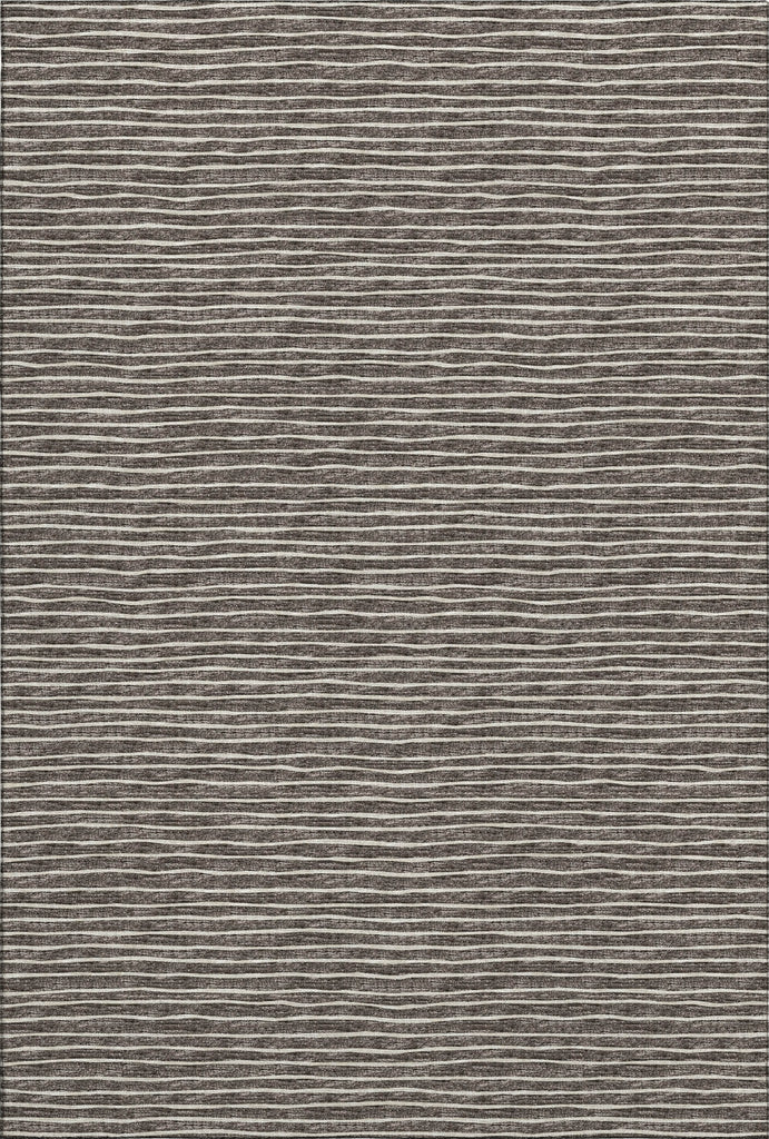 Piper Looms Mayfield Stripes AMF138 Chocolate Machine Washable Area Rug main image