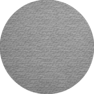 Piper Looms Mayfield Stripes AMF138 Gray Machine Washable Area Rug Round Main Image