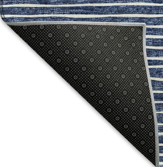 Piper Looms Mayfield Stripes AMF138 Navy Machine Washable Area Rug Backing Image