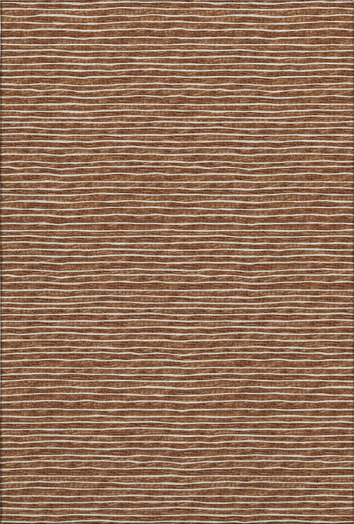 Piper Looms Mayfield Stripes AMF138 Paprika Machine Washable Area Rug main image