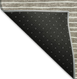 Piper Looms Mayfield Stripes AMF138 Taupe Machine Washable Area Rug Backing Image