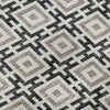 Piper Looms Mayfield Modern Squares AMF139 Black Machine Washable Area Rug Swatch Image