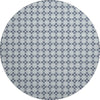 Piper Looms Mayfield Modern Squares AMF139 Navy Machine Washable Area Rug Round Main Image