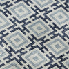 Piper Looms Mayfield Modern Squares AMF139 Navy Machine Washable Area Rug Swatch Image