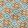 Piper Looms Mayfield Modern Squares AMF139 Orange Machine Washable Area Rug Swatch Image
