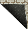 Piper Looms Mayfield Modern Squares AMF139 Taupe Machine Washable Area Rug Backing Image