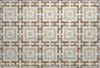 Piper Looms Mayfield Modern Squares AMF139 Taupe Machine Washable Area Rug Scatter Main Image