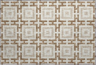 Piper Looms Mayfield Modern Squares AMF139 Taupe Machine Washable Area Rug Scatter Main Image