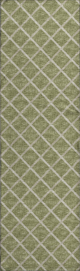 Piper Looms Mayfield Lattice AMF140 Aloe Machine Washable Area Rug Runner Main Image