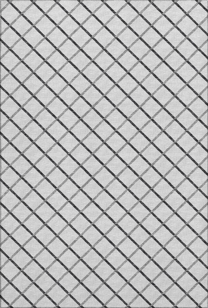 Piper Looms Mayfield Lattice AMF140 Gray Machine Washable Area Rug main image