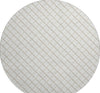 Piper Looms Mayfield Lattice AMF140 Ivory Machine Washable Area Rug Round Main Image