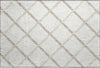 Piper Looms Mayfield Lattice AMF140 Ivory Machine Washable Area Rug Scatter Main Image