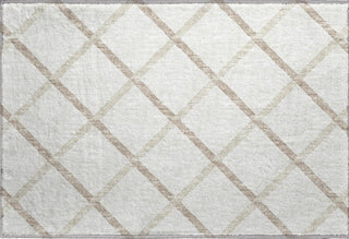 Piper Looms Mayfield Lattice AMF140 Ivory Machine Washable Area Rug Scatter Main Image