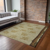 Piper Looms Mayfield Pinecones AMF142 Khaki Machine Washable Area Rug Lifestyle Image Feature