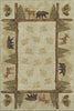 Piper Looms Mayfield Pinecones AMF142 Khaki Machine Washable Area Rug main image
