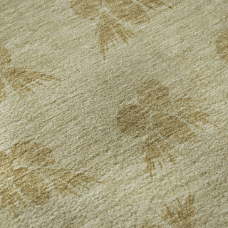 Piper Looms Mayfield Pinecones AMF142 Khaki Machine Washable Area Rug Swatch Image