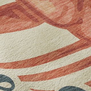 Piper Looms Mayfield Lobster AMF150 Beige Machine Washable Area Rug Swatch Image