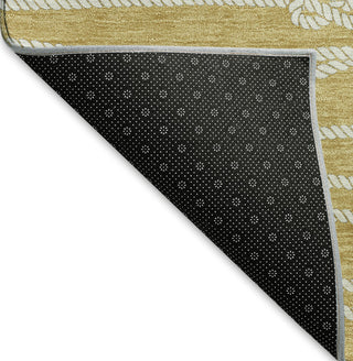 Piper Looms Mayfield Rope AMF152 Gold Machine Washable Area Rug Backing Image