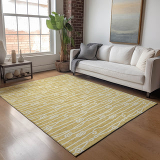 Piper Looms Mayfield Rope AMF152 Gold Machine Washable Area Rug Lifestyle Image Feature