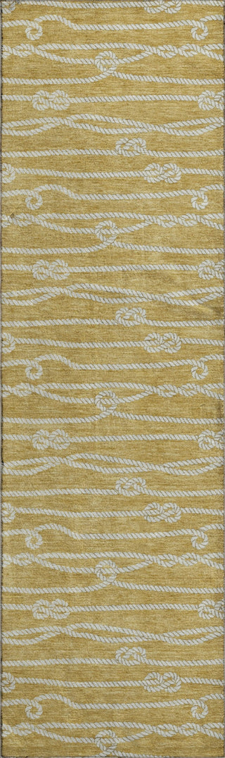 Piper Looms Mayfield Rope AMF152 Gold Machine Washable Area Rug Runner Main Image
