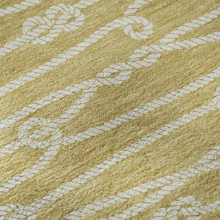 Piper Looms Mayfield Rope AMF152 Gold Machine Washable Area Rug Swatch Image