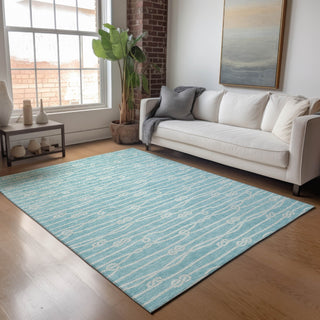 Piper Looms Mayfield Rope AMF152 Lagoon Machine Washable Area Rug Lifestyle Image Feature
