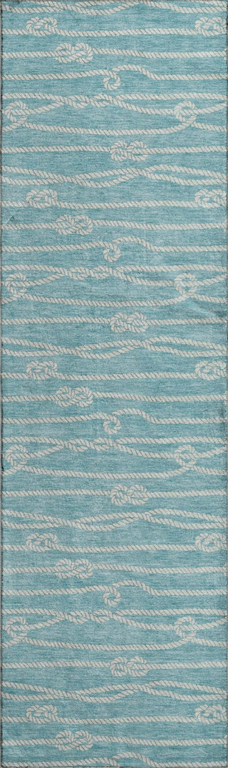 Piper Looms Mayfield Rope AMF152 Lagoon Machine Washable Area Rug Runner Main Image