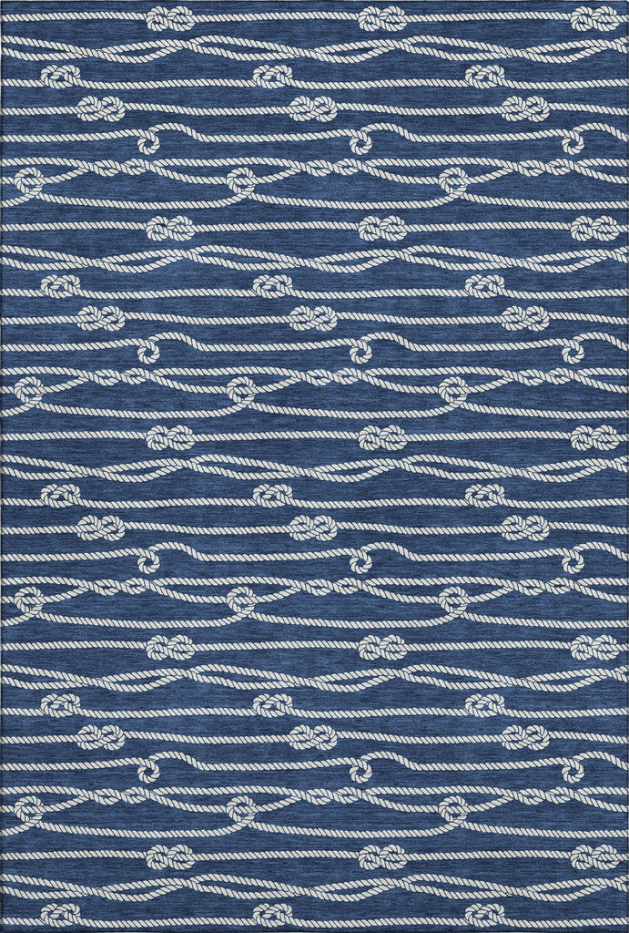 Piper Looms Mayfield Rope AMF152 Navy Machine Washable Area Rug main image