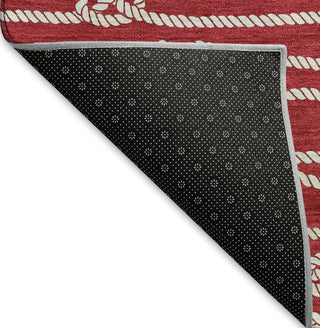 Piper Looms Mayfield Rope AMF152 Red Machine Washable Area Rug Backing Image
