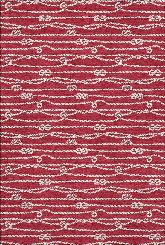 Piper Looms Mayfield Rope AMF152 Red Machine Washable Area Rug main image