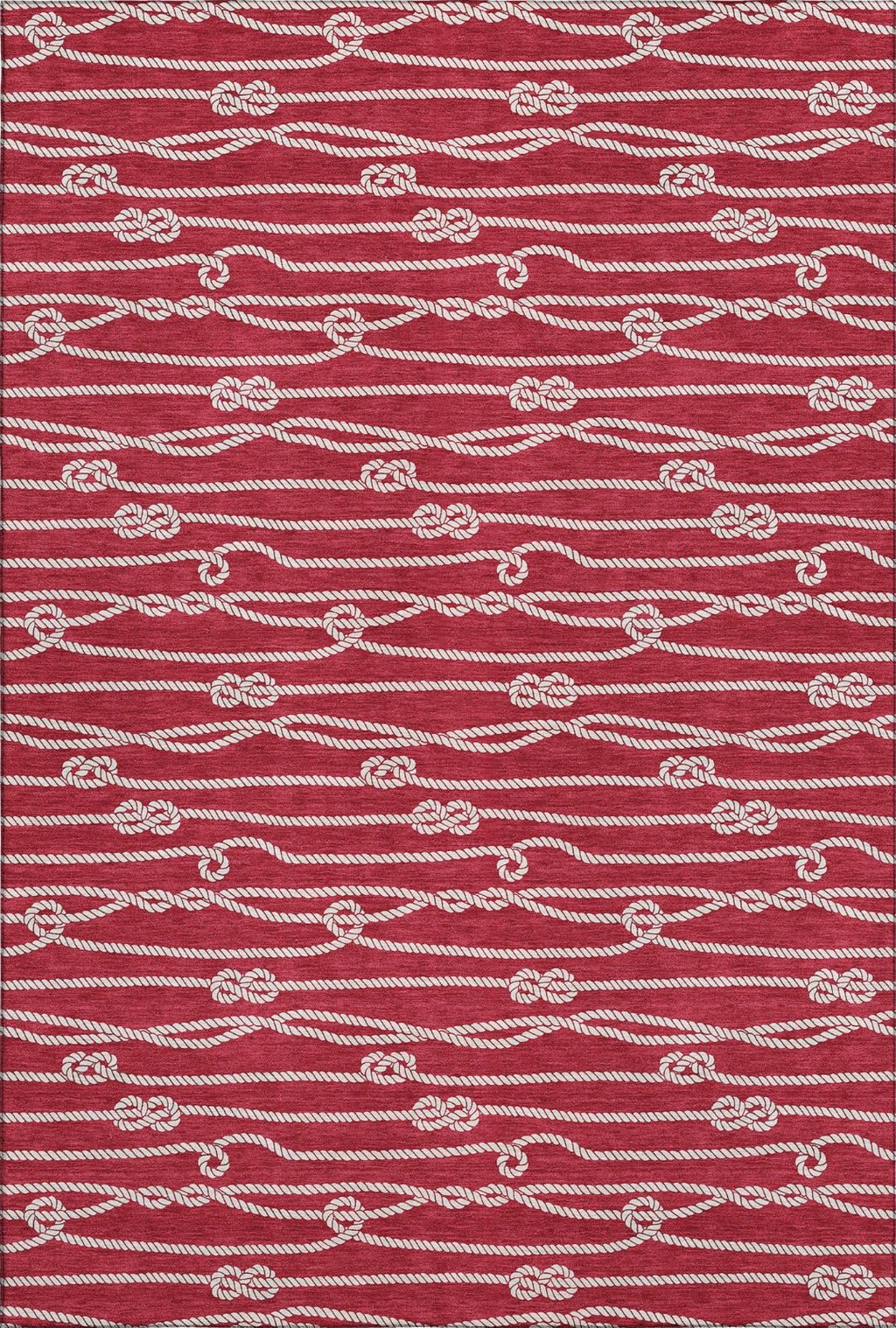 Piper Looms Mayfield Rope AMF152 Red Machine Washable Area Rug ...