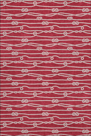 Piper Looms Mayfield Rope AMF152 Red Machine Washable Area Rug main image
