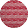 Piper Looms Mayfield Rope AMF152 Red Machine Washable Area Rug Round Main Image
